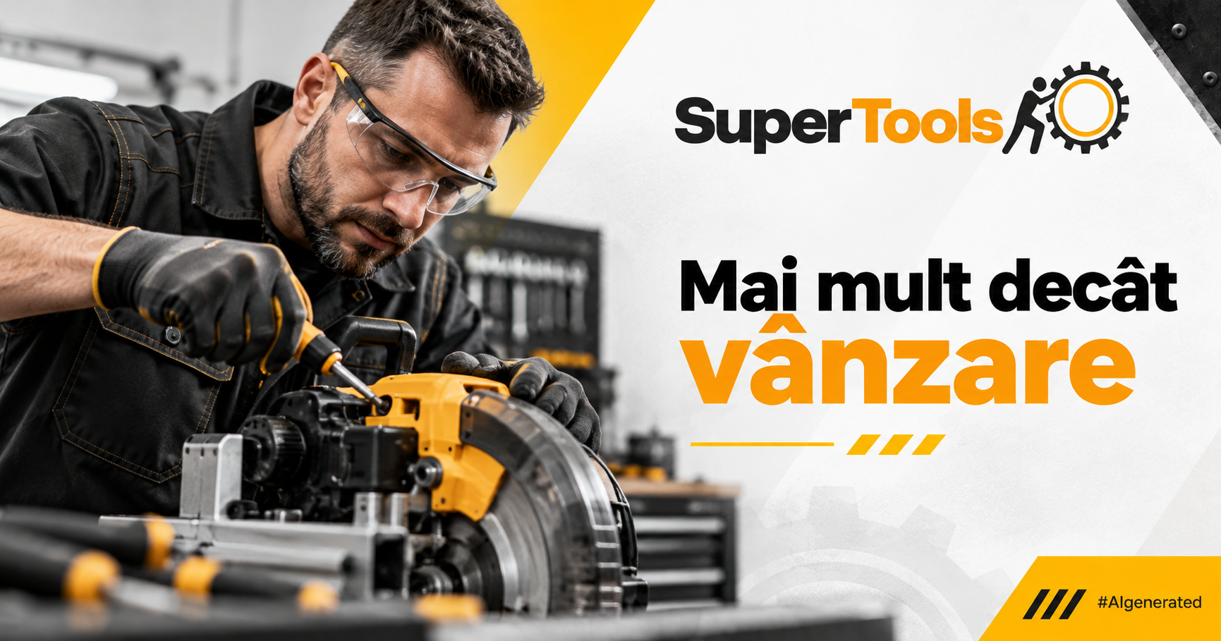 Profesionist folosind scule și utilaje &icirc;n Piatra Neamț &ndash; SuperTools
