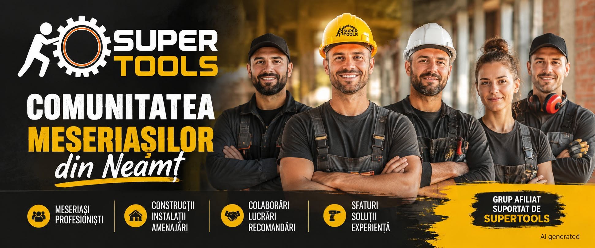 Comunitatea Meseriașilor din Neamț, grup local susținut de SuperTools