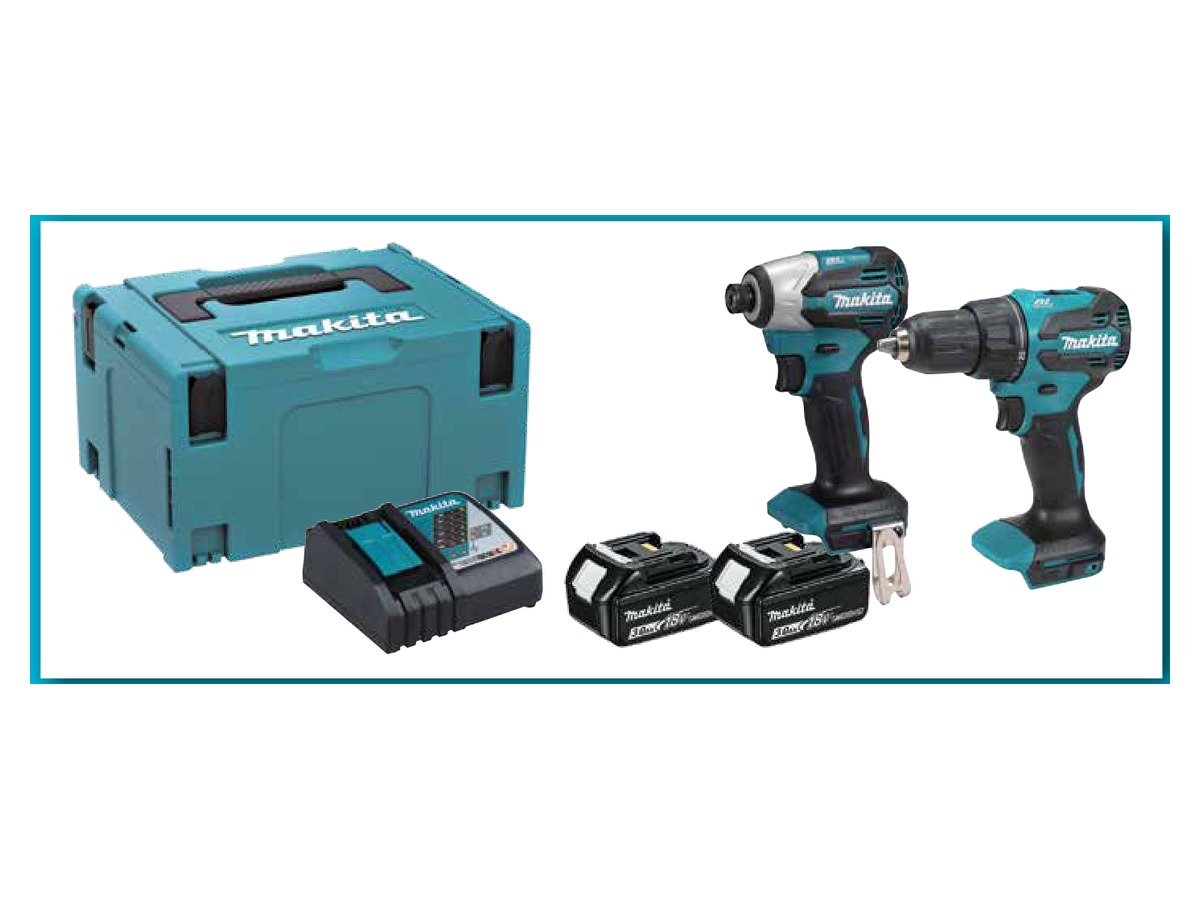 Set Makita DLX2580J – 2 scule LXT 18 V, 3 Ah