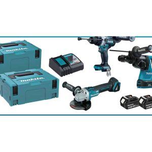 Set Makita DLX3221TJ – 3 scule LXT 18 V, 5 Ah
