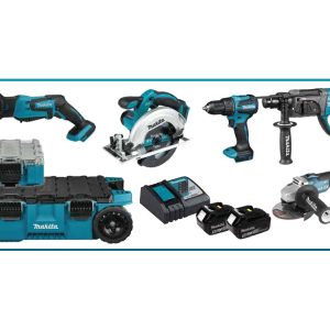 Set Makita KIT10514 – 5 scule LXT 18 V și MAKTRAK