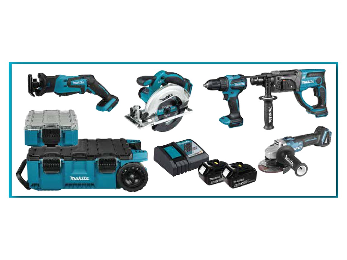 Set Makita KIT10514 – 5 scule LXT 18 V și MAKTRAK
