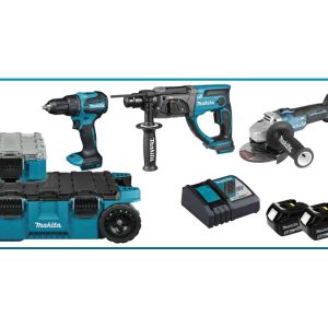 Set Makita KIT10515 – 3 scule LXT 18 V și MAKTRAK