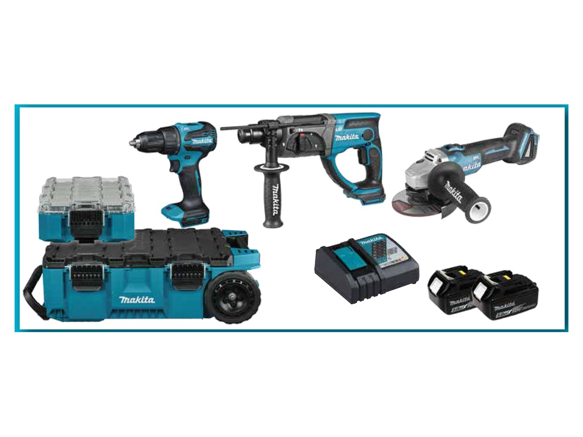 Set Makita KIT10515 – 3 scule LXT 18 V și MAKTRAK