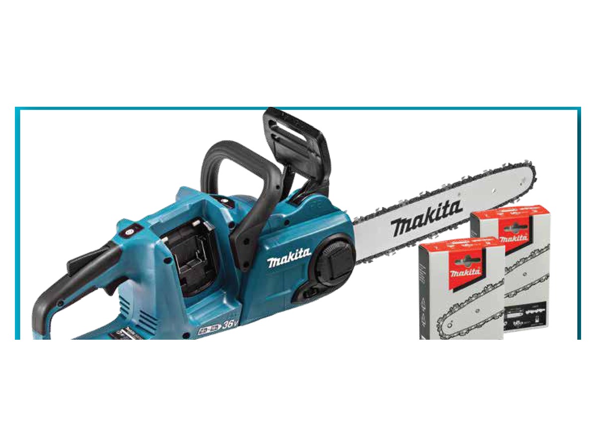 Set Makita KITDUC353 – fierăstrău cu lanț LXT 2 × 18 V